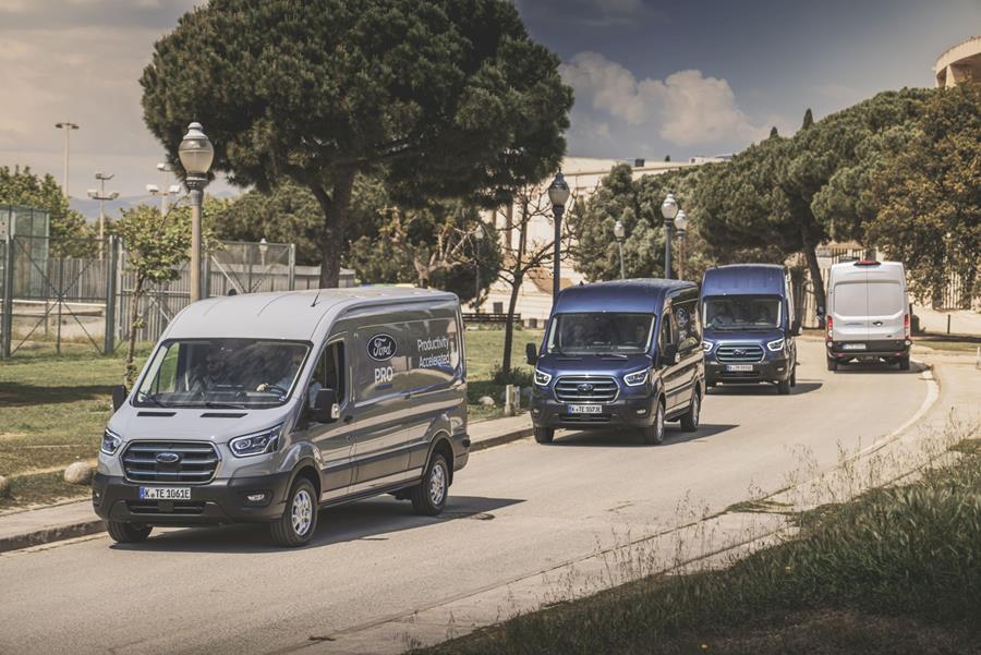 De 100% elektrische E-Transit leent zich voor een brede waaier aan gebruikstoepassingen