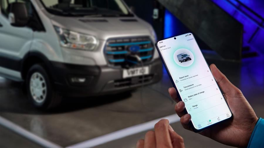 Waarschuwingen en acties via Ford Pro Software